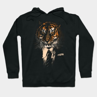 Tiger Tycoon - Corporate Fat Cat Business Capitalist Tiger Hoodie